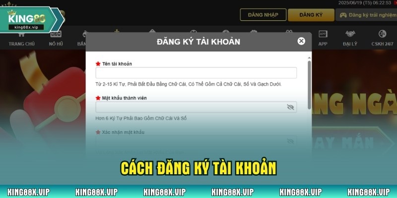 Cách đăng ký tài khoản