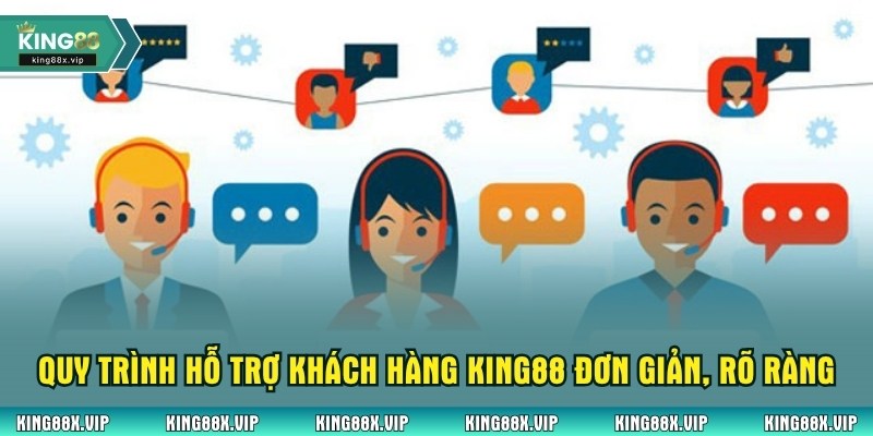 Quy trình hỗ trợ khách hàng King88 đơn giản, rõ ràng